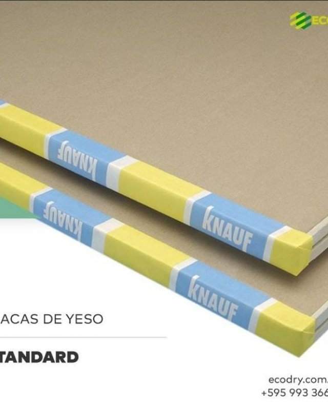 PLACA YESO 10MM STANDARD KNAUF (1.20 X 2.40)